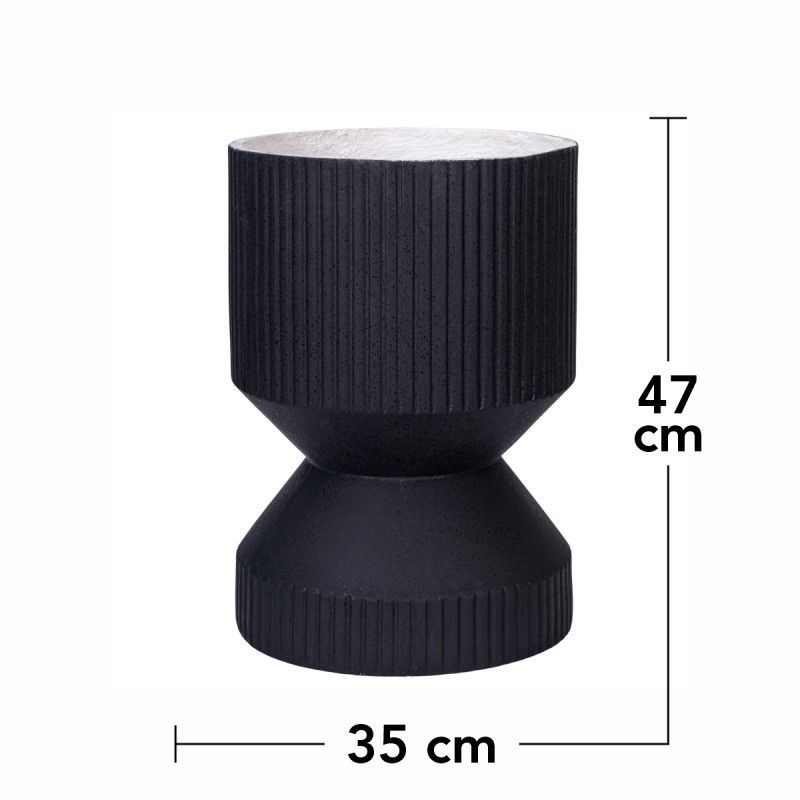 Ghiveci ecologic, Eco-friendly, Naimeed D6407, din materiale minerale, Negru, 47x35x35cm Ghiveci ecologic, Eco-friendly, Naimeed D6407, din materiale minerale, Negru, 47x35x35cm