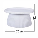 Ghiveci ecologic, Eco-friendly, Naimeed D6408, din materiale minerale, Alb, 35x70x70cm Ghiveci ecologic, Eco-friendly, Naimeed D6408, din materiale minerale, Alb, 35x70x70cm