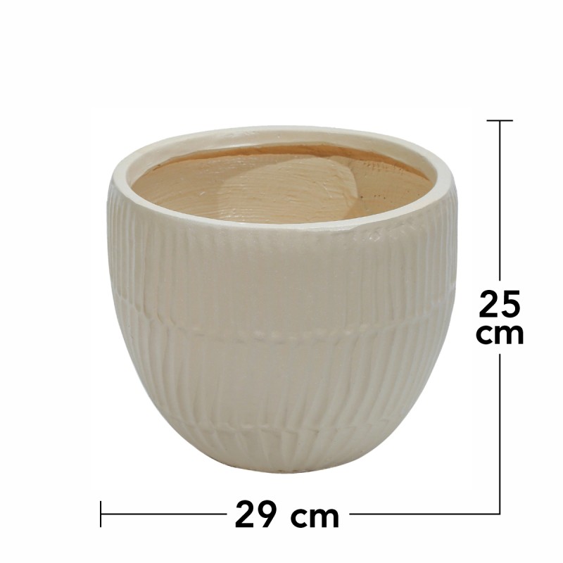 Ghiveci ecologic, Eco-friendly, Naimeed D6410, Mic, din materiale minerale, Bej, 25x29x29cm Ghiveci ecologic, Eco-friendly, Naimeed D6410, Mic, din materiale minerale, Bej, 25x29x29cm