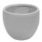 Ghiveci ecologic, Eco-friendly, Naimeed D6411, Mediu, din materiale minerale, Gri, 30x35x35cm