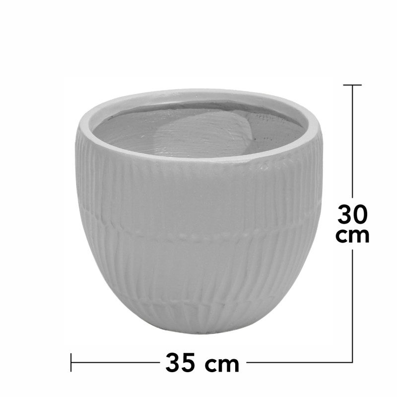 Ghiveci ecologic, Eco-friendly, Naimeed D6411, Mediu, din materiale minerale, Gri, 30x35x35cm Ghiveci ecologic, Eco-friendly, Naimeed D6411, Mediu, din materiale minerale, Gri, 30x35x35cm