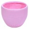 Ghiveci ecologic, Eco-friendly, Naimeed D6412, Mare, din materiale minerale, Roz, 35x42x42cm
