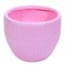 Ghiveci ecologic, Eco-friendly, Naimeed D6412, Mediu, din materiale minerale, Roz, 30x35x35cm