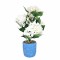 Floare artificiala in ghiveci, Hortensie, Naimeed D2854, 39x39x50cm, Alb