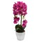 Orhidee cu aspect natural in ghiveci ceramic, 70 cm, Naimeed D4842, Roz