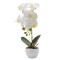Orhidee cu aspect natural in ghiveci ceramic, 33 cm, Naimeed D4851, Alb