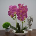 Orhidee cu aspect natural in ghiveci ceramic, 49 cm, Naimeed D4852, Magenta Orhidee cu aspect natural in ghiveci ceramic, 49 cm, Naimeed D4852, Magenta