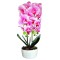 Orhidee cu aspect natural in ghiveci ceramic, 50 cm, Naimeed D5819, Roz