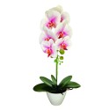 Orhidee cu aspect natural in ghiveci ceramic, 46 cm, Naimeed D5820, Alb Roziu Orhidee cu aspect natural in ghiveci ceramic, 46 cm, Naimeed D5820, Alb Roziu