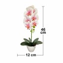 Orhidee cu aspect natural in ghiveci ceramic, 46 cm, Naimeed D5820, Alb Roziu Orhidee cu aspect natural in ghiveci ceramic, 46 cm, Naimeed D5820, Alb Roziu