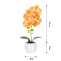 Orhidee cu aspect natural in ghiveci ceramic, 41 cm, Naimeed D6885, Portocaliu Orhidee cu aspect natural in ghiveci ceramic, 41 cm, Naimeed D6885, Portocaliu