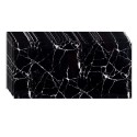 Set 10 panouri decorative, Autoadeziv, suprafata acoperita 1.8 mp, Naimeed D3492, 30x60 cm, Marmura Neagra