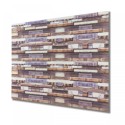 Set 10 panouri decorative, Autoadeziv, suprafata acoperita 3.6 m2, Naimeed D3521, 60x60 cm, Multicolor