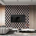Set 6 Panouri riflaj acustic decorativ, MDF si pasla, Naimeed D6239, 240x30x1.8cm, Roz Set 6 Panouri riflaj acustic decorativ, MDF si pasla, Naimeed D6239, 240x30x1.8cm, Roz