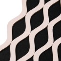 Set 6 Panouri riflaj acustic decorativ, MDF si pasla, Naimeed D6239, 240x30x1.8cm, Roz Set 6 Panouri riflaj acustic decorativ, MDF si pasla, Naimeed D6239, 240x30x1.8cm, Roz