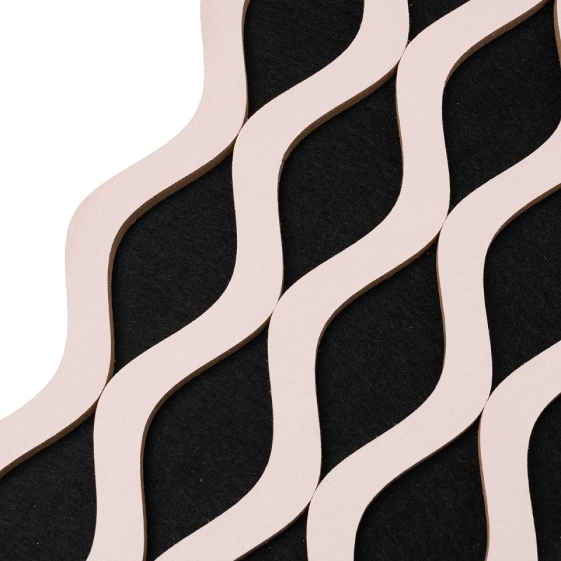 Set 6 Panouri riflaj acustic decorativ, MDF si pasla, Naimeed D6239, 240x30x1.8cm, Roz Set 6 Panouri riflaj acustic decorativ, MDF si pasla, Naimeed D6239, 240x30x1.8cm, Roz