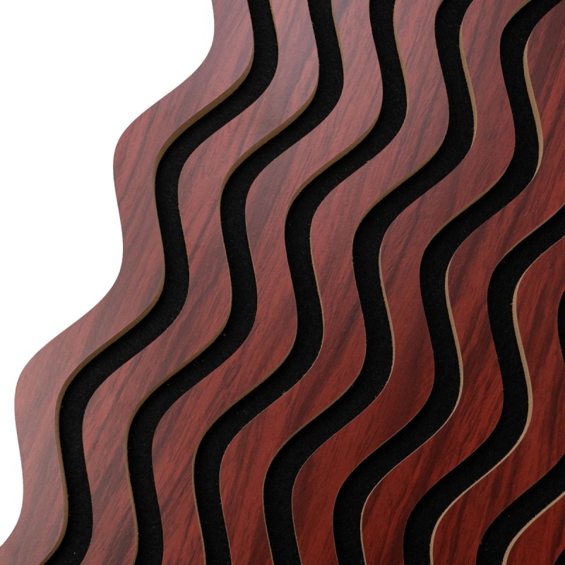Set 6 Panouri riflaj acustic decorativ, MDF si pasla, Naimeed D6244, 240x30x1.8cm, Visin Set 6 Panouri riflaj acustic decorativ, MDF si pasla, Naimeed D6244, 240x30x1.8cm, Visin