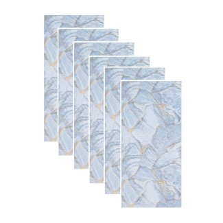 Set 6 panouri decorative autoadezive cu folie de aluminiu, efect marmura,  suprafata acoperita 1.08 m², Naimeed D7112, 60x30 cm, Albastru Set 6 panouri decorative autoadezive cu folie de aluminiu, efect marmura,  suprafata acoperita 1.08 m², Naimeed D7112, 60x30 cm, Albastru