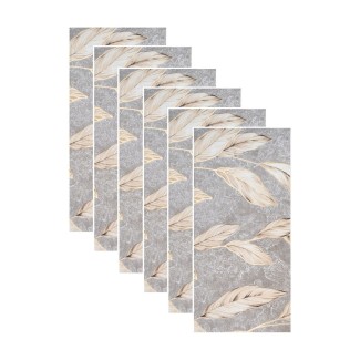 Set 6 panouri decorative autoadezive cu folie de aluminiu, efect marmura,  suprafata acoperita 1.08 m², Naimeed D7114, 60x30 cm, Gri Set 6 panouri decorative autoadezive cu folie de aluminiu, efect marmura,  suprafata acoperita 1.08 m², Naimeed D7114, 60x30 cm, Gri