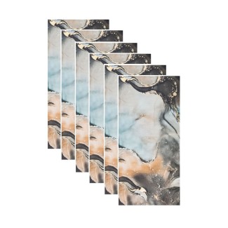 Set 6 panouri decorative autoadezive cu folie de aluminiu, efect marmura,  suprafata acoperita 1.08 m², Naimeed D7116, 60x30 cm, Multicolor Set 6 panouri decorative autoadezive cu folie de aluminiu, efect marmura,  suprafata acoperita 1.08 m², Naimeed D7116, 60x30 cm, Multicolor