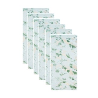 Set 6 panouri decorative autoadezive cu folie de aluminiu, efect marmura,  suprafata acoperita 1.08 m², Naimeed D7117, 60x30 cm, Verde Set 6 panouri decorative autoadezive cu folie de aluminiu, efect marmura,  suprafata acoperita 1.08 m², Naimeed D7117, 60x30 cm, Verde