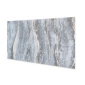 Set 6 panouri decorative autoadezive cu folie de aluminiu, efect marmura,  suprafata acoperita 1.08 m², Naimeed D7126, 60x30 cm, Gri inchis