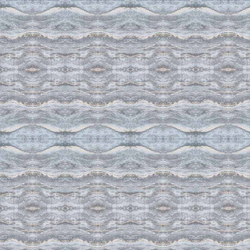 Set 6 panouri decorative autoadezive cu folie de aluminiu, efect marmura,  suprafata acoperita 1.08 m², Naimeed D7126, 60x30 cm, Gri inchis