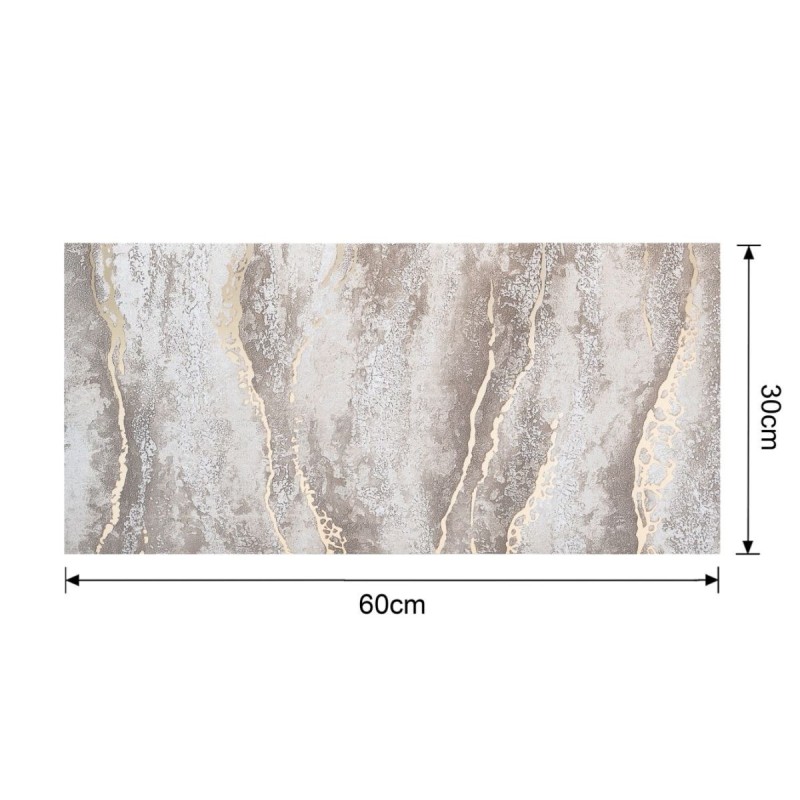 Set 6 panouri decorative autoadezive cu folie de aluminiu, efect marmura, suprafata acoperita 1.08 m², Naimeed D7128, 60x30 cm, Maro deschis Set 6 panouri decorative autoadezive cu folie de aluminiu, efect marmura, suprafata acoperita 1.08 m², Naimeed D7128, 60x30 cm, Maro deschis