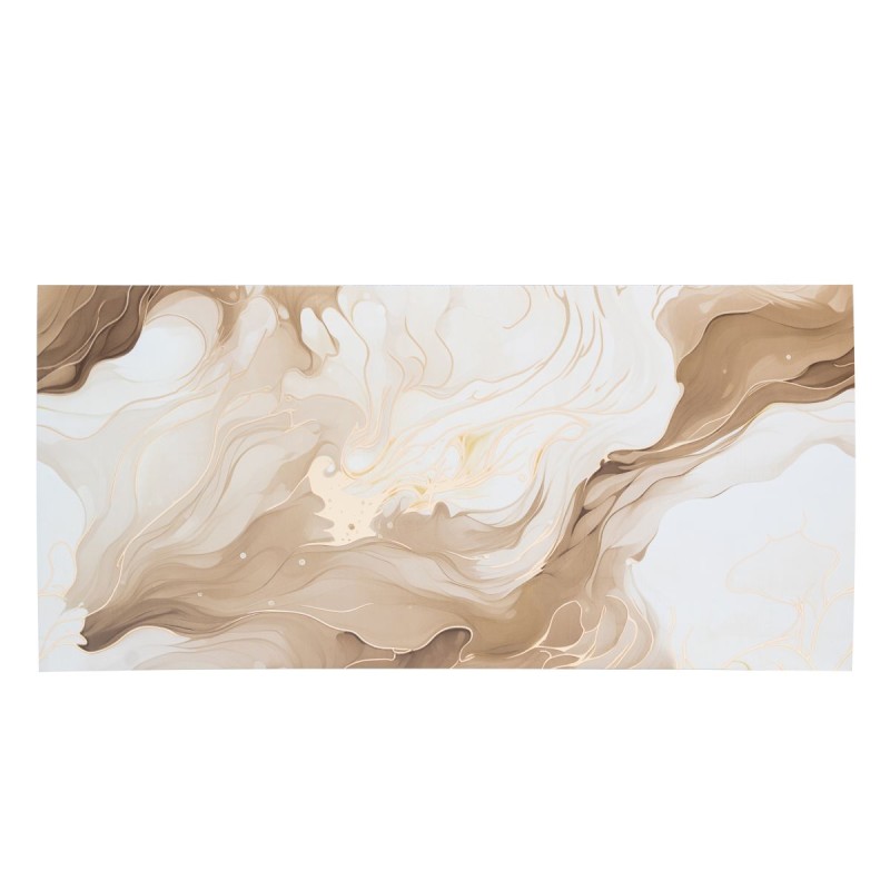 Set 6 panouri decorative autoadezive cu folie de aluminiu, efect marmura,  suprafata acoperita 1.08 m², Naimeed D7129, 60x30 cm, Alb/Crem