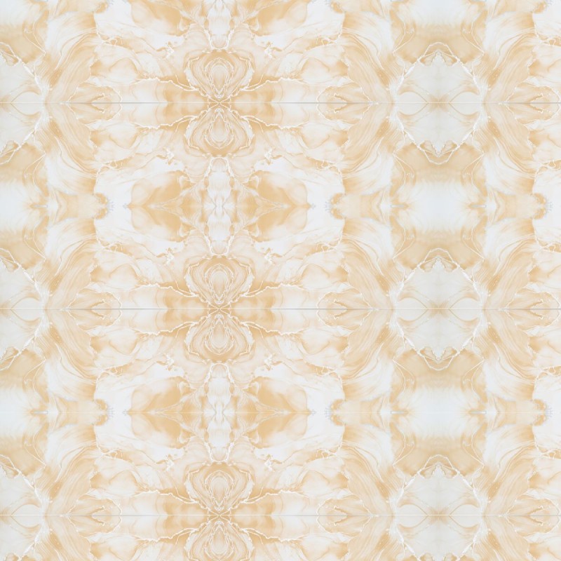 Set 6 panouri decorative autoadezive cu folie de aluminiu, efect marmura,  suprafata acoperita 1.08 m², Naimeed D7131, 60x30 cm, Crem