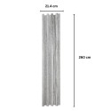 Panou decorativ riflaj WPC, montaj rapid, rezistenta ridicata, Naimeed D7527, 260x16.8x2.3cm, gri Panou decorativ riflaj WPC, montaj rapid, rezistenta ridicata, Naimeed D7527, 260x16.8x2.3cm, gri