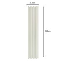 Panou decorativ riflaj WPC, montaj rapid, rezistenta ridicata, Naimeed D7536, 260x16.8x2.3cm, alb
