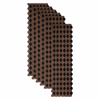 Set 6 Panouri riflaj acustic decorativ, MDF si pasla, Naimeed D6232, 240x30x1.8cm, Nuc Set 6 Panouri riflaj acustic decorativ, MDF si pasla, Naimeed D6232, 240x30x1.8cm, Nuc