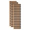 Set 3 Panouri riflaj acustic decorativ, MDF si pasla, Naimeed D6233, 240x30x1.8cm, Castan
