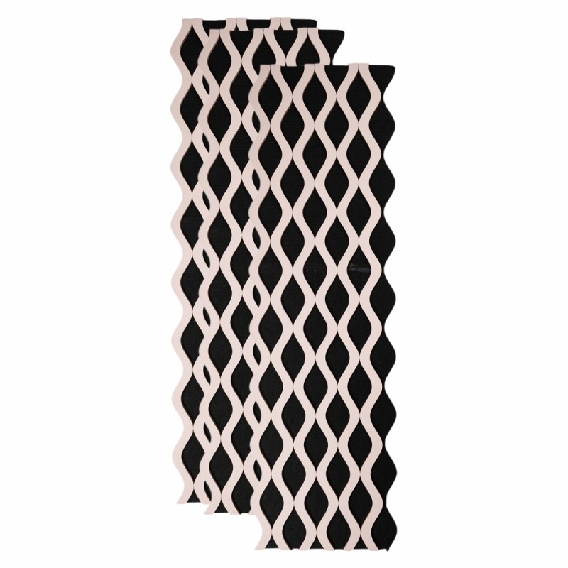Set 3 Panouri riflaj acustic decorativ, MDF si pasla, Naimeed D6239, 240x30x1.8cm, Roz Set 3 Panouri riflaj acustic decorativ, MDF si pasla, Naimeed D6239, 240x30x1.8cm, Roz