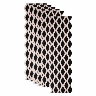 Set 6 Panouri riflaj acustic decorativ, MDF si pasla, Naimeed D6239, 240x30x1.8cm, Roz Set 6 Panouri riflaj acustic decorativ, MDF si pasla, Naimeed D6239, 240x30x1.8cm, Roz