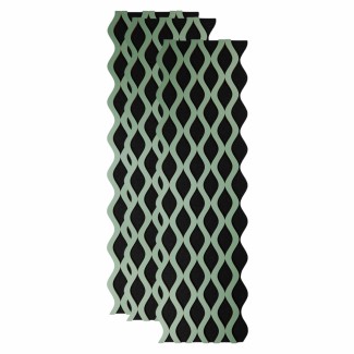 Set 3 Panouri riflaj acustic decorativ, MDF si pasla, Naimeed D6240, 240x30x1.8cm, Verde Set 3 Panouri riflaj acustic decorativ, MDF si pasla, Naimeed D6240, 240x30x1.8cm, Verde