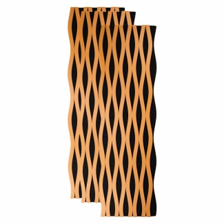Set 3 Panouri riflaj acustic decorativ, MDF si pasla, Naimeed D6242, 240x30x1.8cm, Cires Set 3 Panouri riflaj acustic decorativ, MDF si pasla, Naimeed D6242, 240x30x1.8cm, Cires