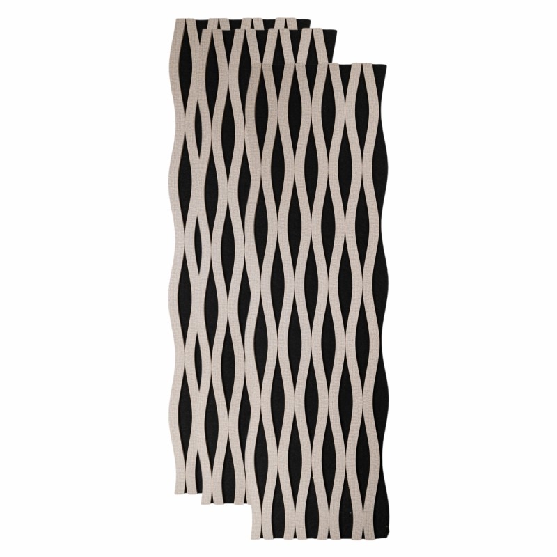 Set 3 Panouri riflaj acustic decorativ, MDF si pasla, Naimeed D6243, 240x30x1.8cm, Gri Set 3 Panouri riflaj acustic decorativ, MDF si pasla, Naimeed D6243, 240x30x1.8cm, Gri