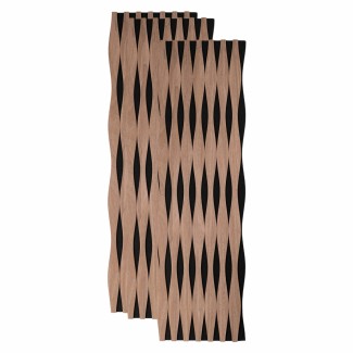 Set 3 Panouri riflaj acustic decorativ, MDF si pasla, Naimeed D6250, 240x30x1.8cm, Tec Set 3 Panouri riflaj acustic decorativ, MDF si pasla, Naimeed D6250, 240x30x1.8cm, Tec