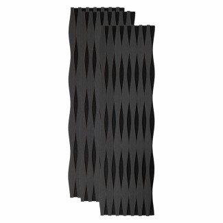 Set 3 Panouri riflaj acustic decorativ, MDF si pasla, Naimeed D6251, 240x30x1.8cm, Stejar Negru Set 3 Panouri riflaj acustic decorativ, MDF si pasla, Naimeed D6251, 240x30x1.8cm, Stejar Negru