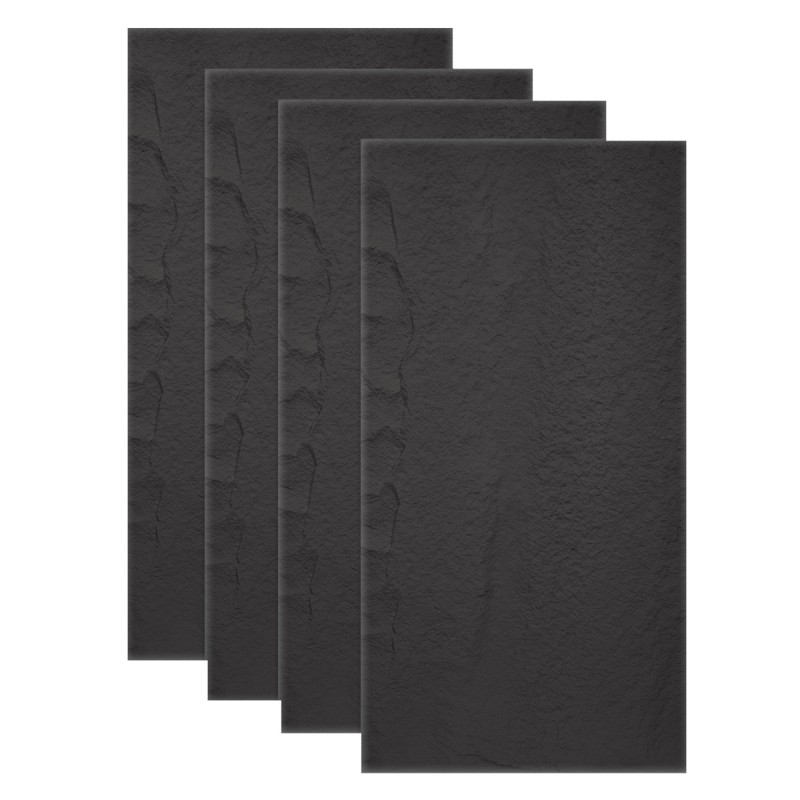 Set 4 x Panou Decorativ 3D, Naimeed D5741, ultrausor, design elegant, PU, 120 x 60 x 3 cm, Negru Set 4 x Panou Decorativ 3D, Naimeed D5741, ultrausor, design elegant, PU, 120 x 60 x 3 cm, Negru