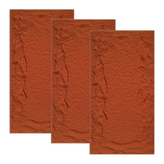 Set 3 x Panou Decorativ 3D, Naimeed D5750, ultrausor, design elegant, PU, 120 x 60 x 5 cm, Rosu