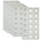 Set 8 x Panou Decorativ 3D, Naimeed D5767, ultrausor, design elegant, PU, 120 x 60 x 3 cm, Alb