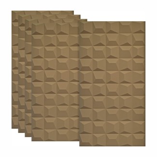 Set 5 x Panou Decorativ 3D, Naimeed D5770, ultrausor, design elegant, PU, 120 x 60 x 2.5 cm, Maro