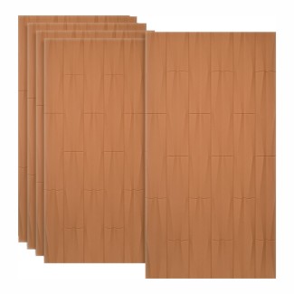 Set 5 x Panou Decorativ 3D, Naimeed D5775, ultrausor, design elegant, PU, 120 x 60 x 2.5 cm, Portocaliu