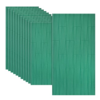 Set 12 x Panou Decorativ 3D, Naimeed D5776, ultrausor, design elegant, PU, 120 x 60 x 2.5 cm, Turcoaz