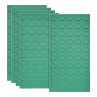 Set 5 x Panou Decorativ 3D, Naimeed D5780, ultrausor, design elegant, PU, 120 x 60 x 2.5 cm, Turcoaz