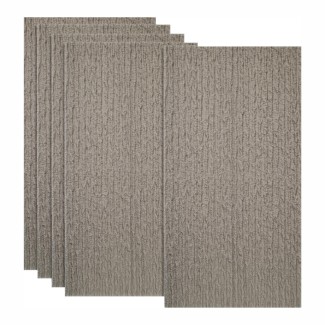 Set 5 x Panou Decorativ 3D, Naimeed D5786, ultrausor, design modern, PU, 120 x 60 x 2.5 cm, Crem