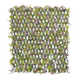 Paravan verde artificial, extensibil, Naimeed D5573, Verde/Maro Paravan verde artificial, extensibil, Naimeed D5573, Verde/Maro